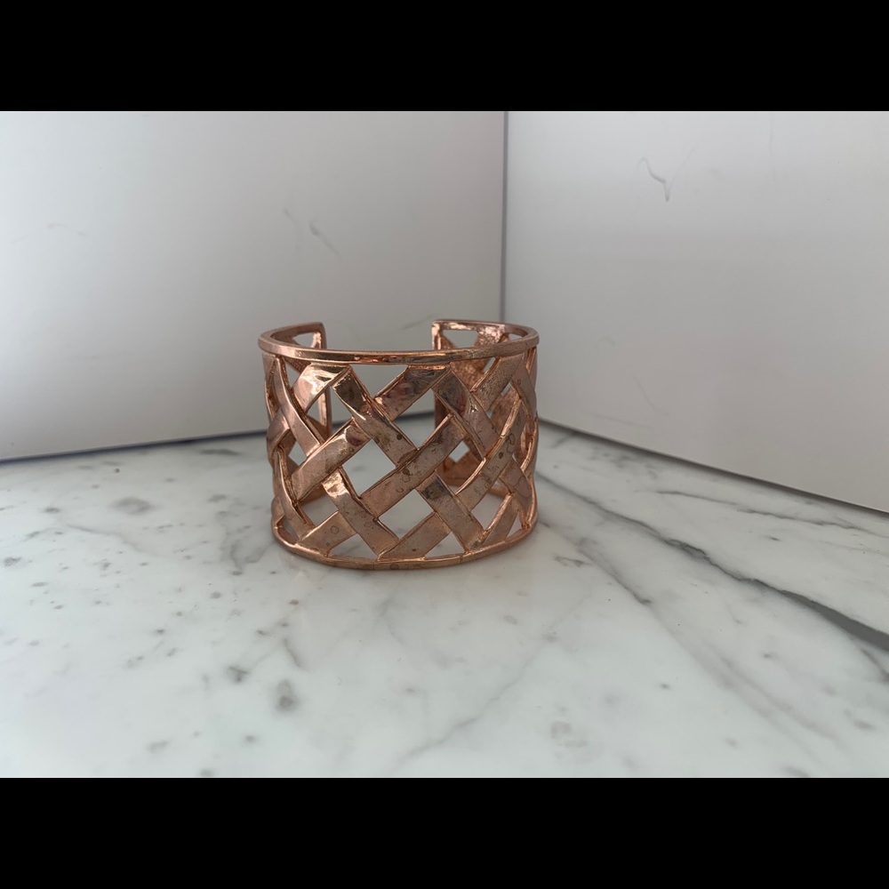 Kenneth Jay Lane Lattice Cuff Bracelet - Picture 7 of 7